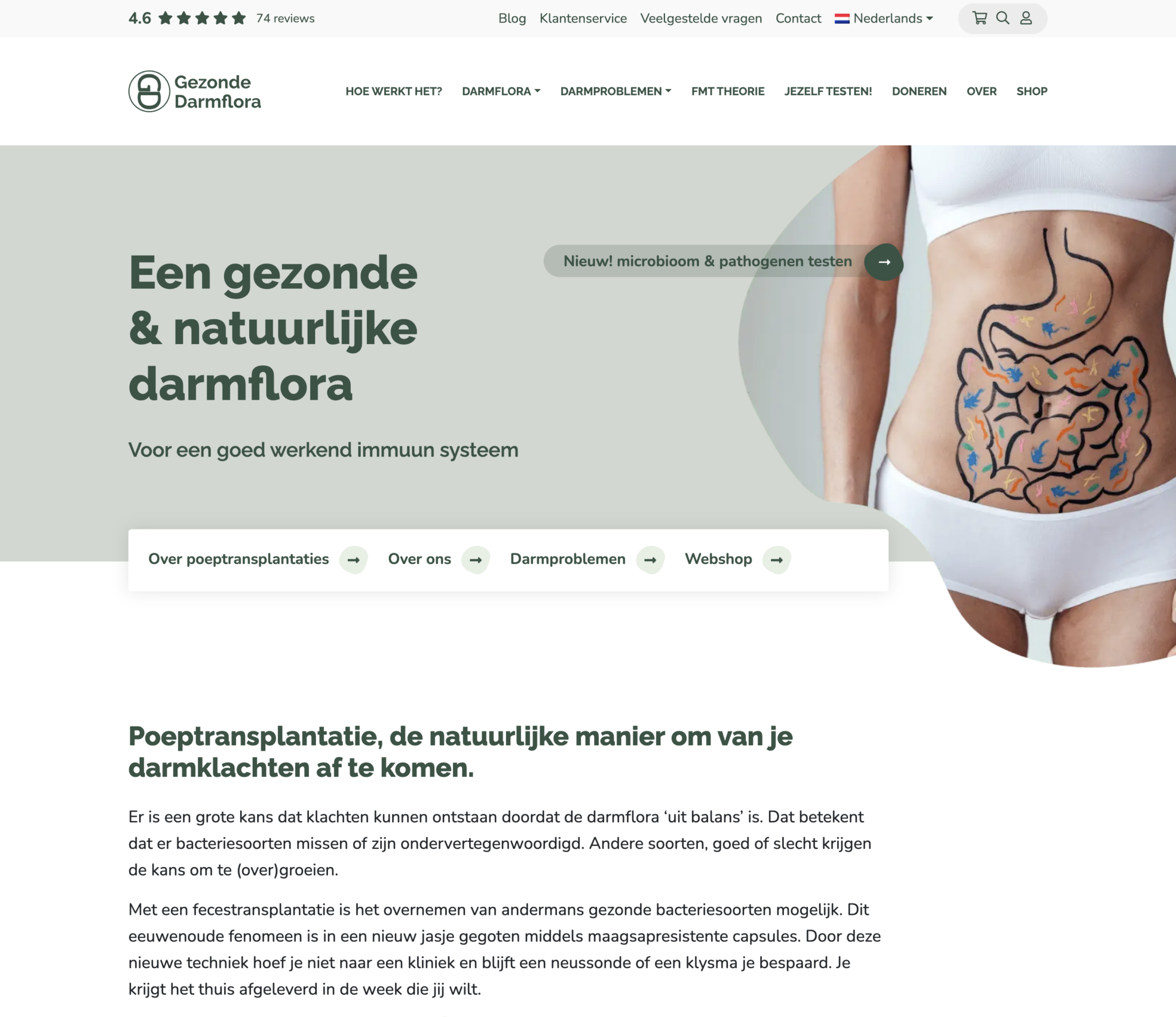 Website op maat voor Gezonde Darmflora